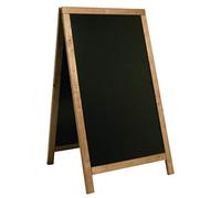 SECURIT - Pizarra con caballete de Madera de Caucho Lacado "Deluxe"
