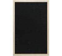 Securit Pizarra con letras 40 x 60 cm de madera natural y fieltro - Incluye 360 letras, números, símbolos y un kit de montaje en pared.