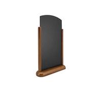 SECURIT - Pizarra de Mesa Elegant - 410 x 265 mm - Marrón Oscuro