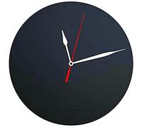 SECURIT - Pizarra de Pared Silueta Reloj - Negro