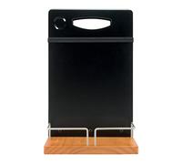 SECURIT - Pizarra Mesa Caddy - Doble Cara Superficie de Escritura - Teca