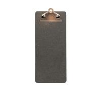 SECURIT - Portacuenta Clipboard - Café, Bar, Restaurante - Fibra de Alta Densidad + Acero Inoxidable - Color Marrón