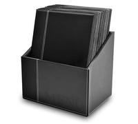SECURIT - Set de 20 Portamenús Trendy Line con Caja de Exhibición - Negro