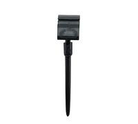 SECURIT - Set de 20 Soportes para Etiquetas en Plastico Negro - Soportes con Pincho - Cafetería, Bar, Restaurante, Tienda - 6 x 2 x 1,2 cm