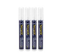 SECURIT - Set de 4 Rotuladores de Tiza Líquida - Punta Mediana 2-6 mm