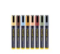 SECURIT - Set de 8 Rotuladores de Tiza Líquida - Punta Ancha 2-6 mm