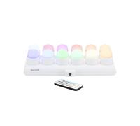 SECURIT - Set de Velas LED Recargables Amsterdam RGB - Inalámbricas