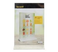 SECURIT - Soporte para carteles de Mesa Autoportante - Tamaño A4