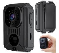 SECURITY TOYS Mini Cámara Espía Oculta, Videovigilancia sin Internet, Camara Vigilancia Sin WiFi con Visión Nocturna y Detección de Movimiento para Coche, 11 Horas de Batería, Spy CAM sin WiFi