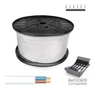 Sediles cable eléctrico manguera blanco 2 x 1,5 mm 200 m h05vvh2-f -