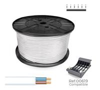 Sediles Manguera plana H03VVH2-F 2 x 0,75 mm² blanca, 400 m