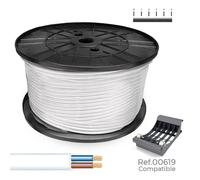 Sediles Manguera plana H03VVH2-F 2 x 0,75 mm² blanca, 700 m