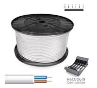 Sediles Manguera tubular H05VV-F 2 x 1,50 mm² blanca 200 m.