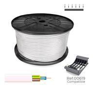 Sediles Manguera tubular H05VV-F 3 G 1,00 mm² blanca, 200 m