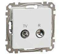 Sedna Design & Elements Toma TV R 10dB Intermedia (Blanco, Instalar)