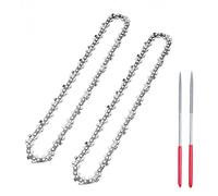 SEESII Cadena de motosierra de 8 pulgadas, paquete de 2 con kit de afilado, calibre de 0.43 pulgadas, 45 eslabones de transmisión, compatible con SEESII M8 Boost/334411, Supstable 8C8SM y más