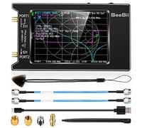 Seesii LiteVNA Analizador de Redes Vectoriales, 4'' Analizador de Antenas 50kHz-6,3GHz Soporta Almacenamiento de Datos para S Parámetros HF VHF UHF SWR Retraso de Fase Smith Chart