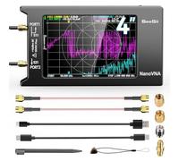 Seesii NanoVNA-H4 Analizador de Redes Vectorial - 4 Pulgadas Analizador de Antenas V4,4 9 kHz - 1,5 GHz HF VHF UHF con Pantalla Táctil para Parámetros S