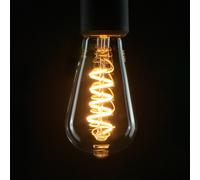 SEGULA bombilla LED rústica Curved E27 6W 1.900K