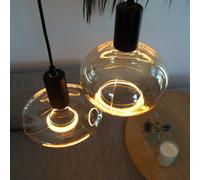 SEGULA LED Floating oval E27 4,5W atenuable humo