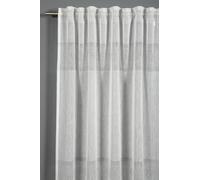 Sehlbach Cortinas confeccionadas Sehlbach Con cinta de cortina, Rayas horizontales Etamine, Blanco, 140 x 245 cm Cortinas, Traslúcidas, Opacas, Diseño de moda, Caída perfecta, Certificado Oeko-Tex