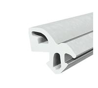 Seiletech.de Junta de ventana - S-1560 - 10 m - aluplast PVC ventana junta de goma - Gris - Burlete paracorrientes junta de perfil - Junta de goma cinta de sellado juntas de plástico para ventanas