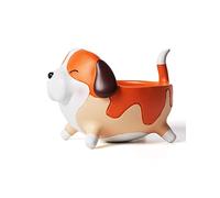 SEINHIJO Plato de Caramelo, Bandeja de Aperitivos, Galletas, nueces, Cuenco Moderno, decoración de Perro, Estatua de Regalo para el hogar, Adorno de poliresina, Manualidades, 17 cm