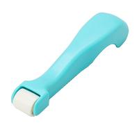 SEIWEI 1 rodillo de prensa, rodillo de costura, rodillo de presión de mano, fácil de agarrar para acolchar, costura, impresión, tinta, papel pintado (azul)