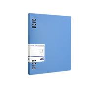 SEIWEI A5 Cuaderno personal con anillas, recargable con hojas sueltas, diario con tapa dura, Azul