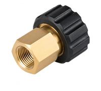 SEIWEI Juego de adaptadores de lavadora a presión, kit de desconexión rápida, conector rápido de rosca de 14 mm, núcleo de enchufe de 3/8 pulgadas hembra a M22 hembra
