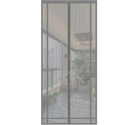 Sekey 160x230 cm Cortina Mosquitera Magnética para la Protección Contra Insectos, el Mosquitera Magnético Ideal para Puerta de Balcón, Puerta de Terraza (se Puede Cortar en Altura y Ancho), Gris