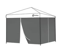Sekey 2 Paneles Laterales con Cremallera, Paredes Laterales para 3x3m Cenador Plegable Carpas de Jardin, Impermeables, Gris