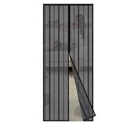 Sekey Cortina Magnética de Puerta a Prueba de Mosquito para Madera, Aluminio, Metálicas, Balcón, RV - Cierre Automático 120x215 cm, Negro