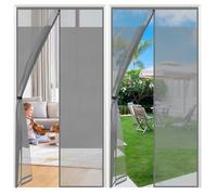 Sekey Mosquitera de privacidad Cortina Puerta Antimosquitos Magnetica, 110x220 cm, Gris
