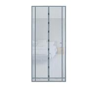 Sekey Mosquitera magnética para puerta de balcón sin agujeros, se puede cortar, cortina para puerta, protección contra insectos, cortina con cinta adhesiva ampliada, 130 x 220 cm, gris
