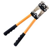 SeKi 17459 Terminal de cable, crimpadora, alicate prensadora para 6-50 mm² (AWG 8-1/0) para terminales de cable de anillo y tubo, alicates de terminal de cable, sin