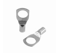 SeKi 25 terminales de cable tubular de 4 mm², diámetro de orificio M8, terminales de cable de cobre estañado, conector de cable para cables de batería, cajas de distribución, coche