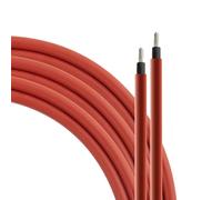 SeKi Cable solar de 4 mm² 5 metros H1Z2Z2-K rojo PV para módulos solares; hasta 1500 V; flexible, doble aislamiento, cable de cobre puro; anillo