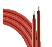 SeKi Cable solar de 6 mm², 10 metros, H1Z2Z2-K, cable PV rojo para módulos solares; hasta 1500 V; flexible, doble aislamiento, cable de cobre puro; anillo
