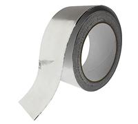 SeKi Cinta autoadhesiva de aluminio de 50 mm x 50 m, resistente al calor, para reparar, aislar, sellado o como barrera de vapor.