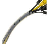 SeKi Cinta en Espiral de 1,5 - 10 mm, 5 Metros, Transparente, Flexible, protección para Cables