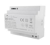SeKi Fuente de alimentación/transformador de riel DIN de 12 V, 11,3 A, 135 W, certificado CE, montaje en carril, 58 mm de profundidad/ancho