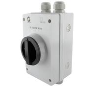 SeKi Interruptor de separación solar DC de 4 pines, PV, interruptor principal 32 A, 1500 V, conexión por cable, interruptor de protección IP66, resistente al agua, con rosca de cable