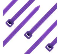 SeKi Lilia - Juego de bridas para cables (100 unidades, 100 x 2,5 mm, hasta 8,2 kg, nailon PA6.6, autobloqueante, para gestión de cables, hogar, taller e industria)