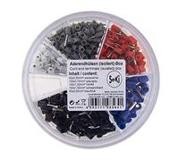 SeKi Surtido de casquillos de cable aislados 0,5 - 2,5 mm² - 400 unidades
