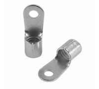 SeKi - Terminales de cable de anillo (10 unidades, 30-50 mm², M6, sin aislamiento, para conductores de alambre múltiple, terminales de cable prensado de cobre estañado)
