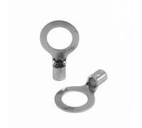 SeKi - Terminales de cable de anillo (25 unidades, 6-10 mm², M12, sin aislamiento, para conductores de alambre múltiple, terminales de cable prensado de cobre estañado)