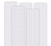 SeKi Tiras antideslizantes para escaleras, ducha, bañera, 5 unidades, 75 x 10 cm, autoadhesivas, aptas para pies descalzos, clase antideslizante R9 según DIN 51130, cinta adhesiva antideslizante