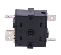 Selector de interruptor giratorio de calentador de habitación eléctrico, AC 250V 16A 3/5 pines controlador de temperatura piezas (5 Pin)