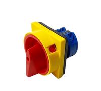 Selector interruptor rotatorio 25A 1 fase 2 posiciones 4 terminales Candado Interruptor de leva conmutación YMW26-25/1GS